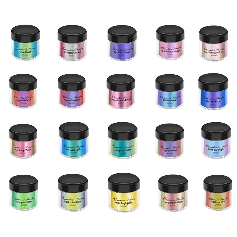 3g Mirror Chameleons Pigment Pearlescent Epoxy Resin Glitter Magic Discolored Powder Resin Colorant Jewelry Making Dye Tools