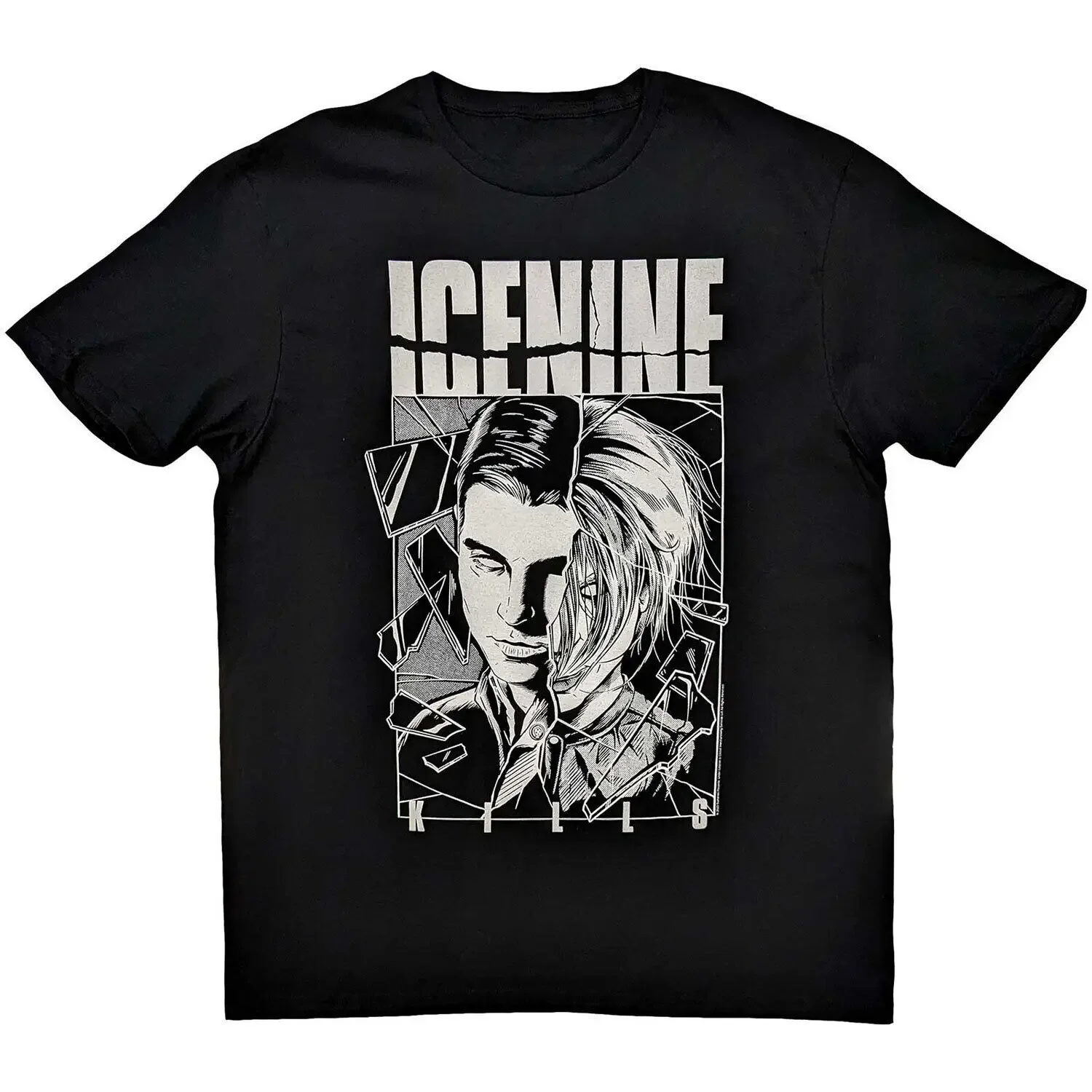 Men'S Ice Nine Kills Shower Scene Split Face Slim Fit T Shirt Xx Large Black