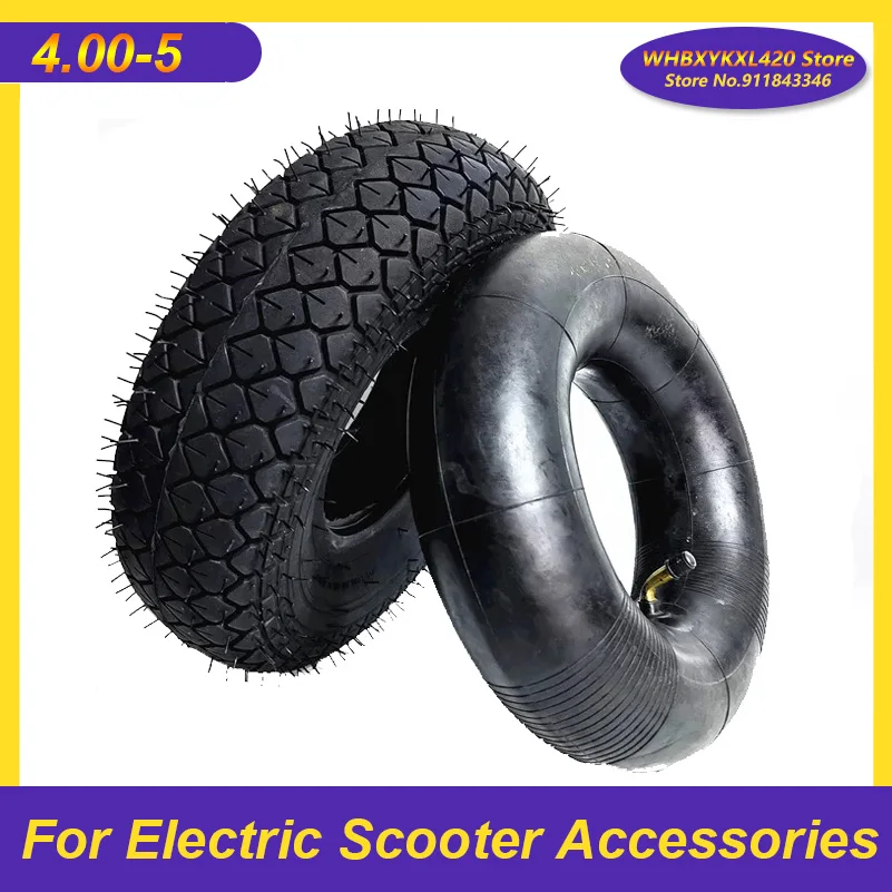 12 Inch WANDA 4.00-5 Inner Tube Outer Tire for Mini MOTO Car Buggy Quad Bike Elderly Electric Scooter Sweeper Pneumatic Tire