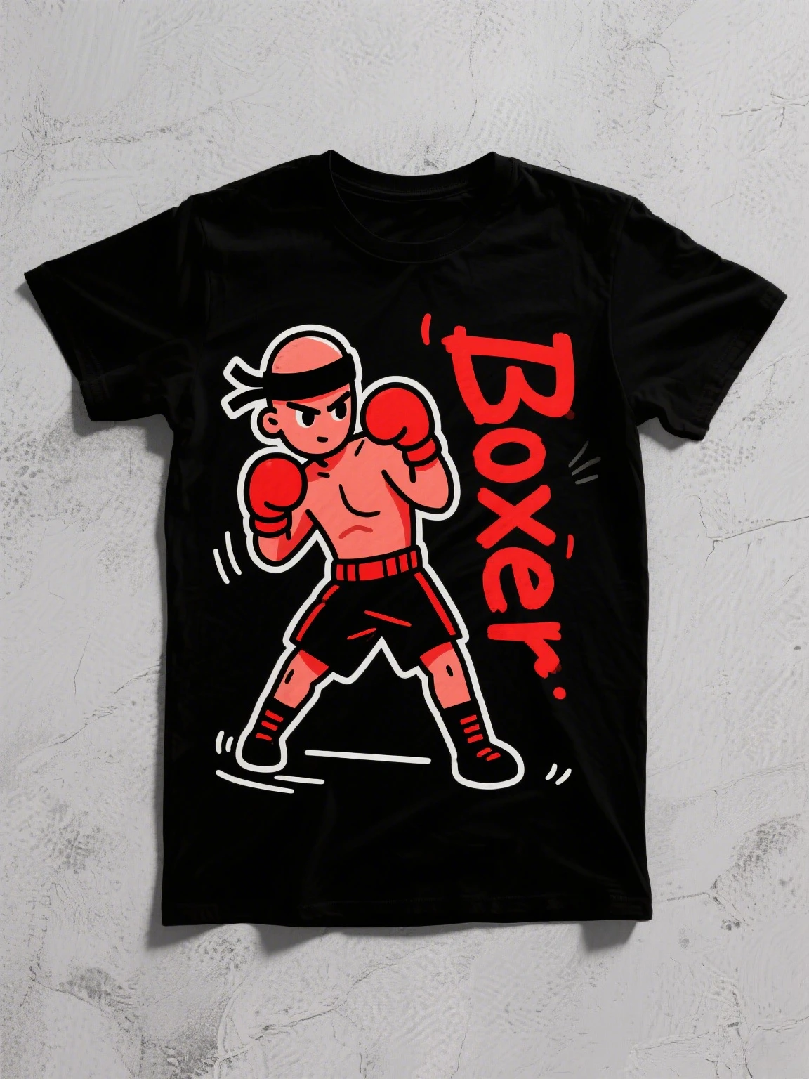 

Хлопковая футболка Harajuku Goth: универсальная удобная футболка с рисунком боксерских любителей озоркости бокса, свободная и большого размера