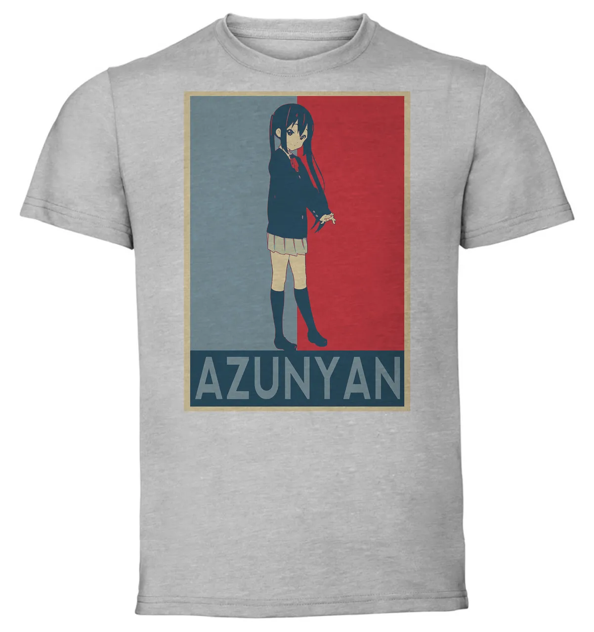 T-Shirt Unisex Grey Propaganda Karakai jozu no Takagi-san Takagi & Nishikata