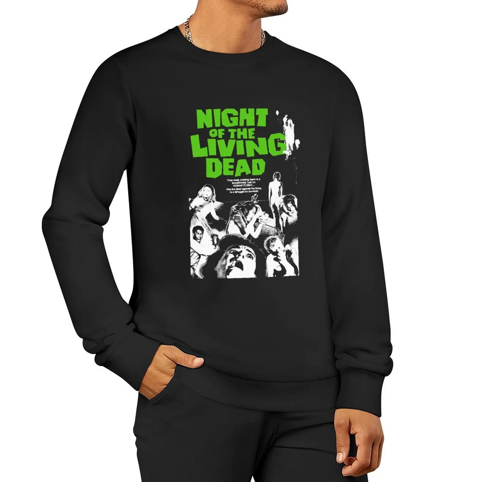 Gifts For Men Night Of The Living Dead Vintage Photograp Pullover Hoodie graphic t shirts men men clothes autumn sweatshirt