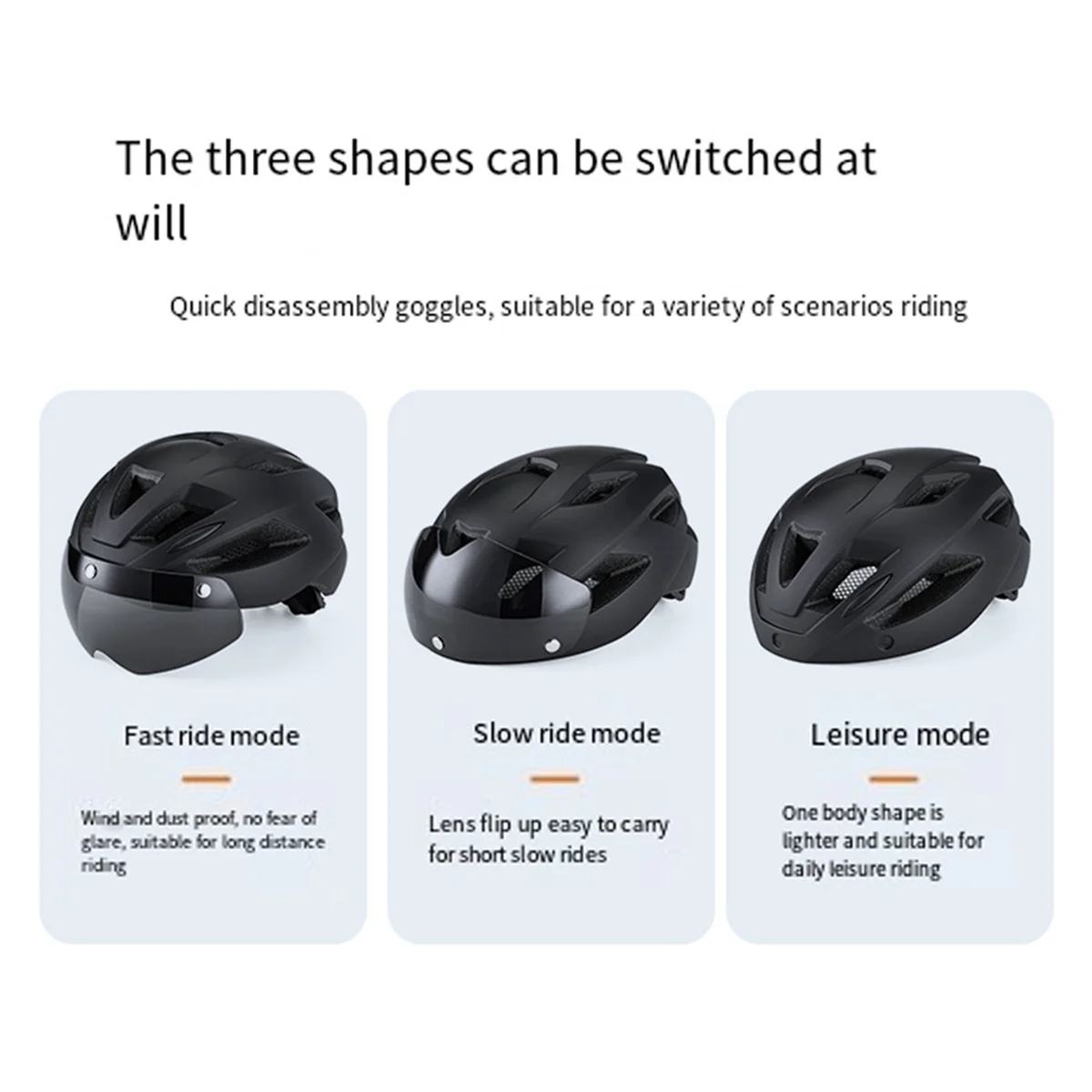 Adult Bike Helmet, Light Microshell, Men Women, Fit Adjustment Suggested with Windscreen Fit57-62cm for Cycling Titanium