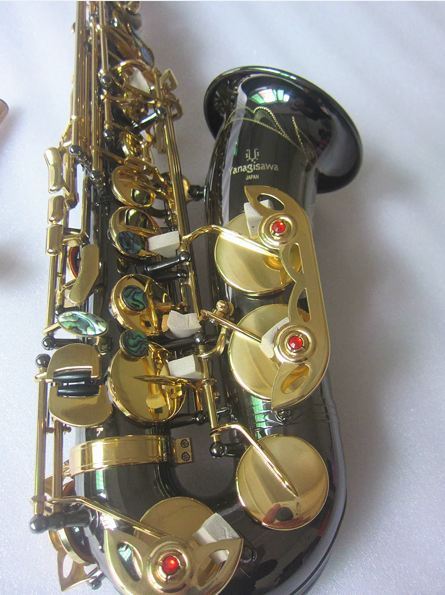 New Eb Alto Saxophone Music Japan A-991 saxophone playing musical instruments Electroplating black nickel gold With Case