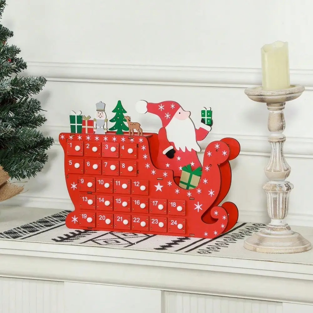 

Christmas Advent Calendar with 24 Drawers, Xmas Gift