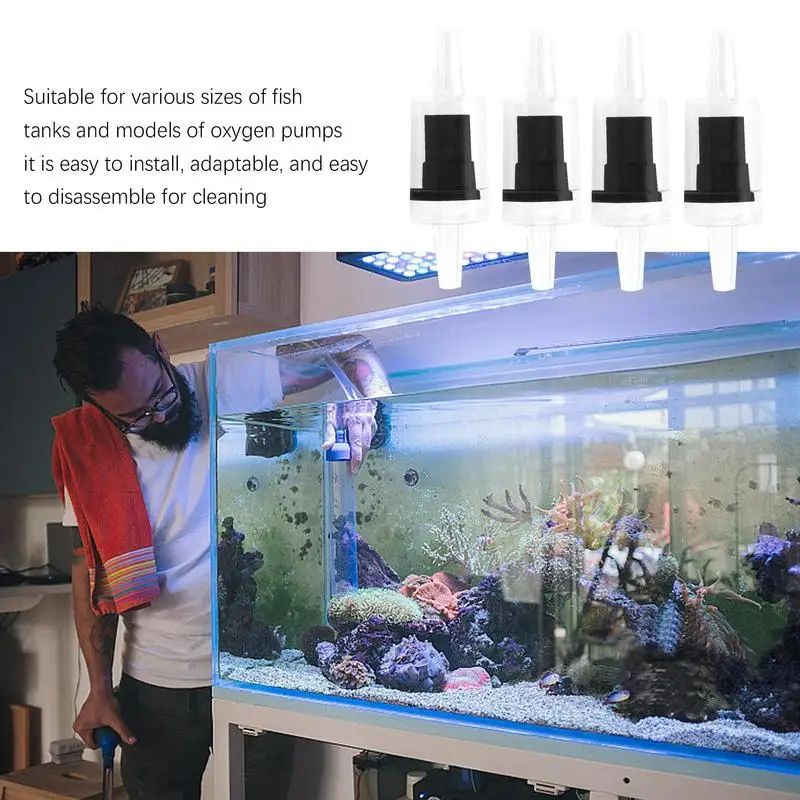 Oxygen Tank Valve Waterproof Fish Tank Oxygen Ring Air Pump Check Valve Oxygen Ring For Fish Tanks