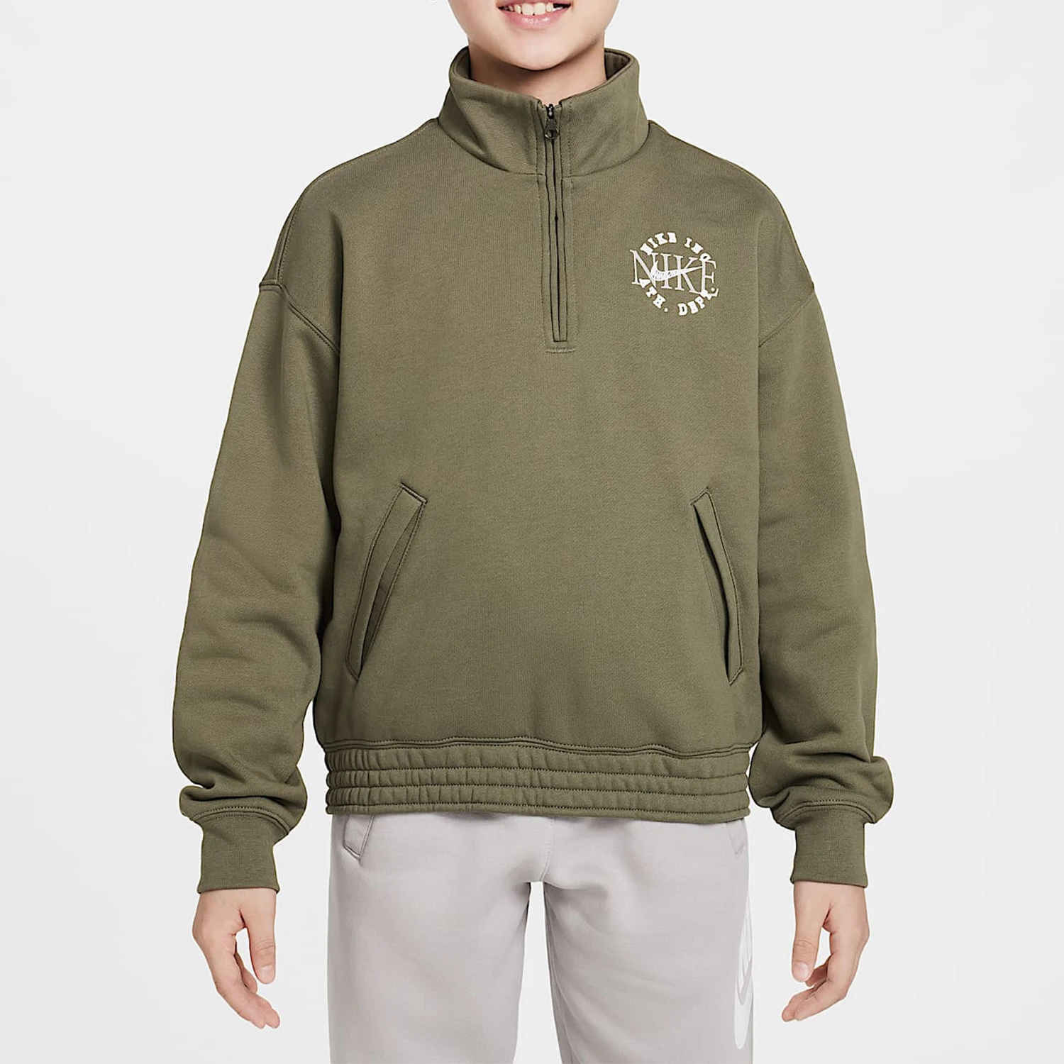 

Nike Official Sport Big Kids Fashion Knit Hoodie Sweatshirt IB5599-222