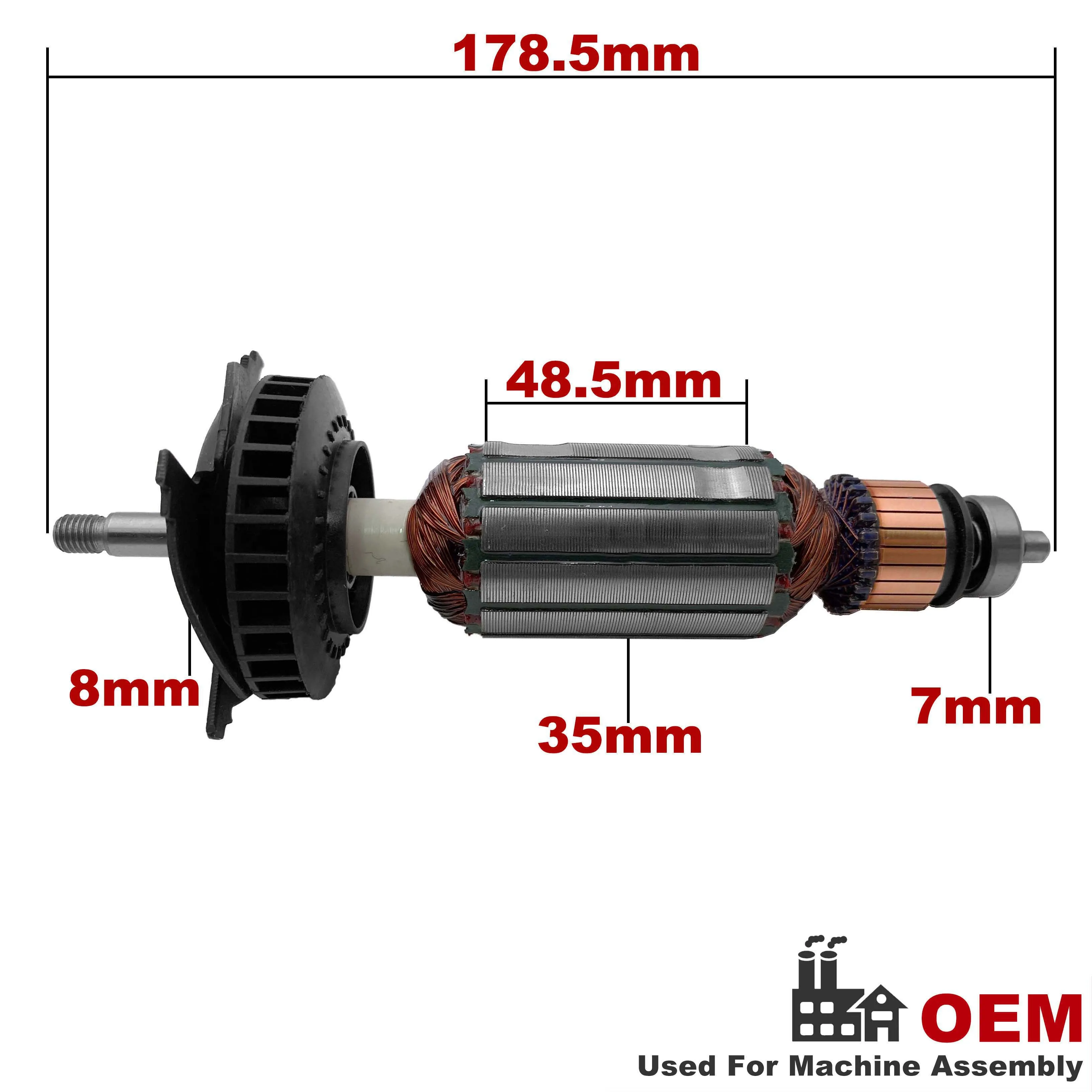 Rotor angker AC220V-240V, pengganti untuk Gerinda sudut DEWALT DW803 DW811 DW810
