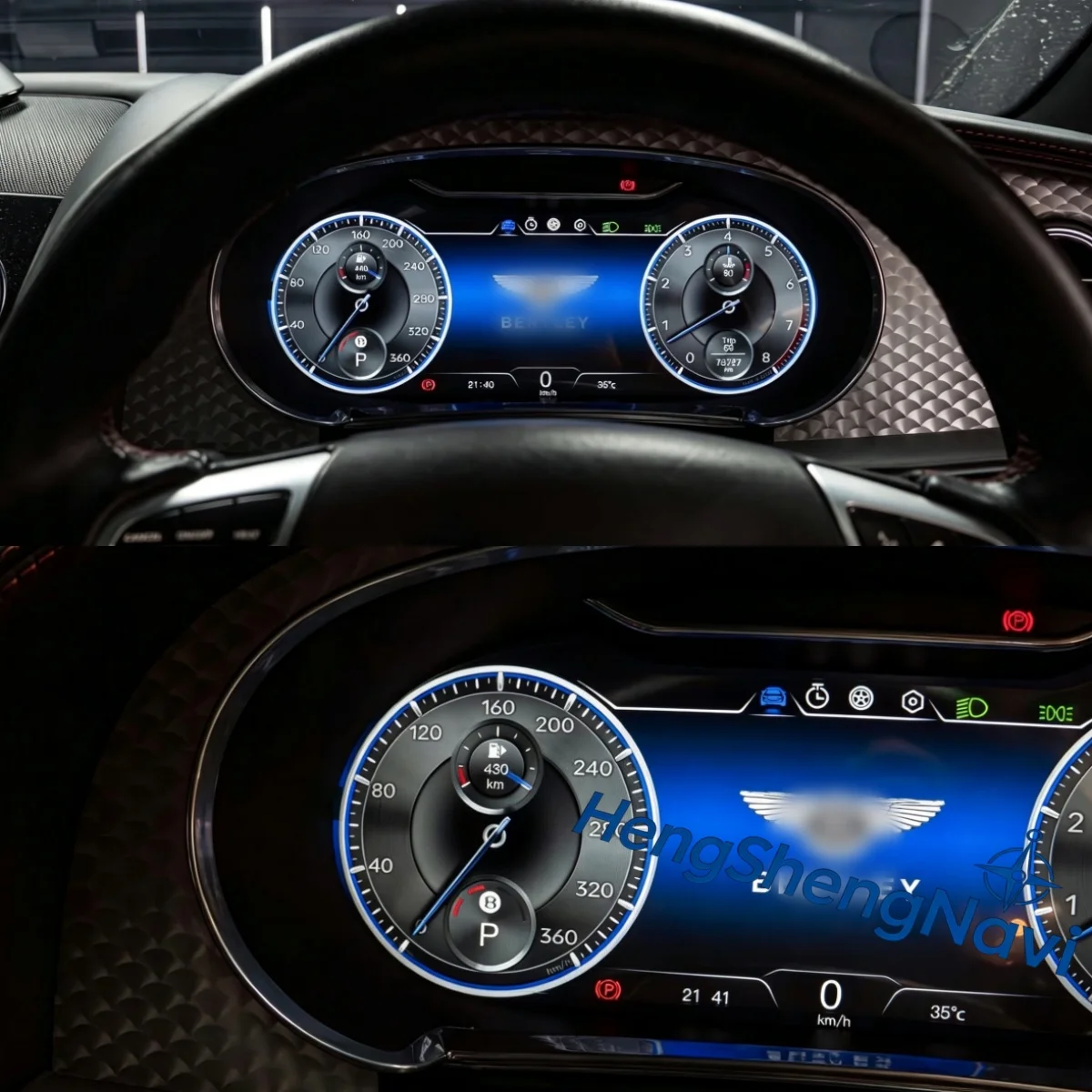 Car Dashboard Digital Cluster For Bentley Continental GT 2005-2019 LCD Instrument Panel Speedometer Auto Meter Screen Head Unit