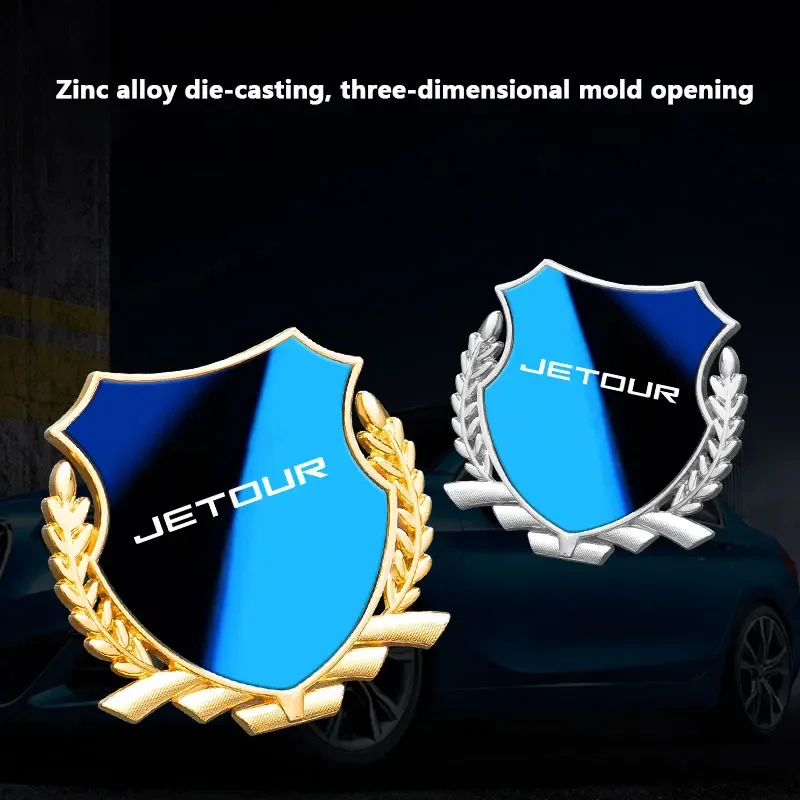 3D Metal Car Trunk Window Side Emblem Badge Decal Sticker For Chery Jetour X70 X90 X95 Plus 2020 2021 2022 Chery Jetour X70m Car