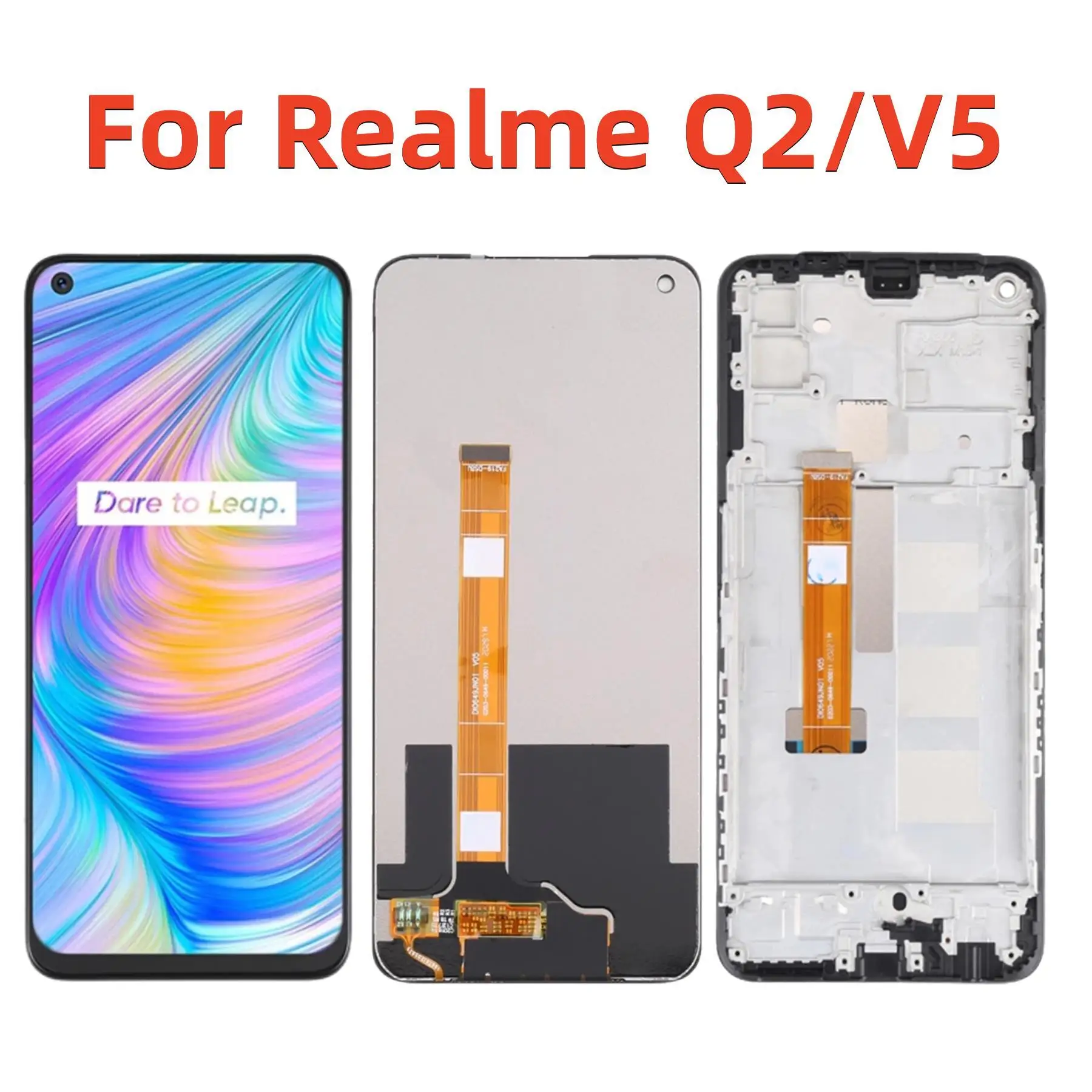 

Original 6.5" For Realme Q2 V5 5G RMX2117 LCD Display Touch Screen Replacement Digitizer Assembly