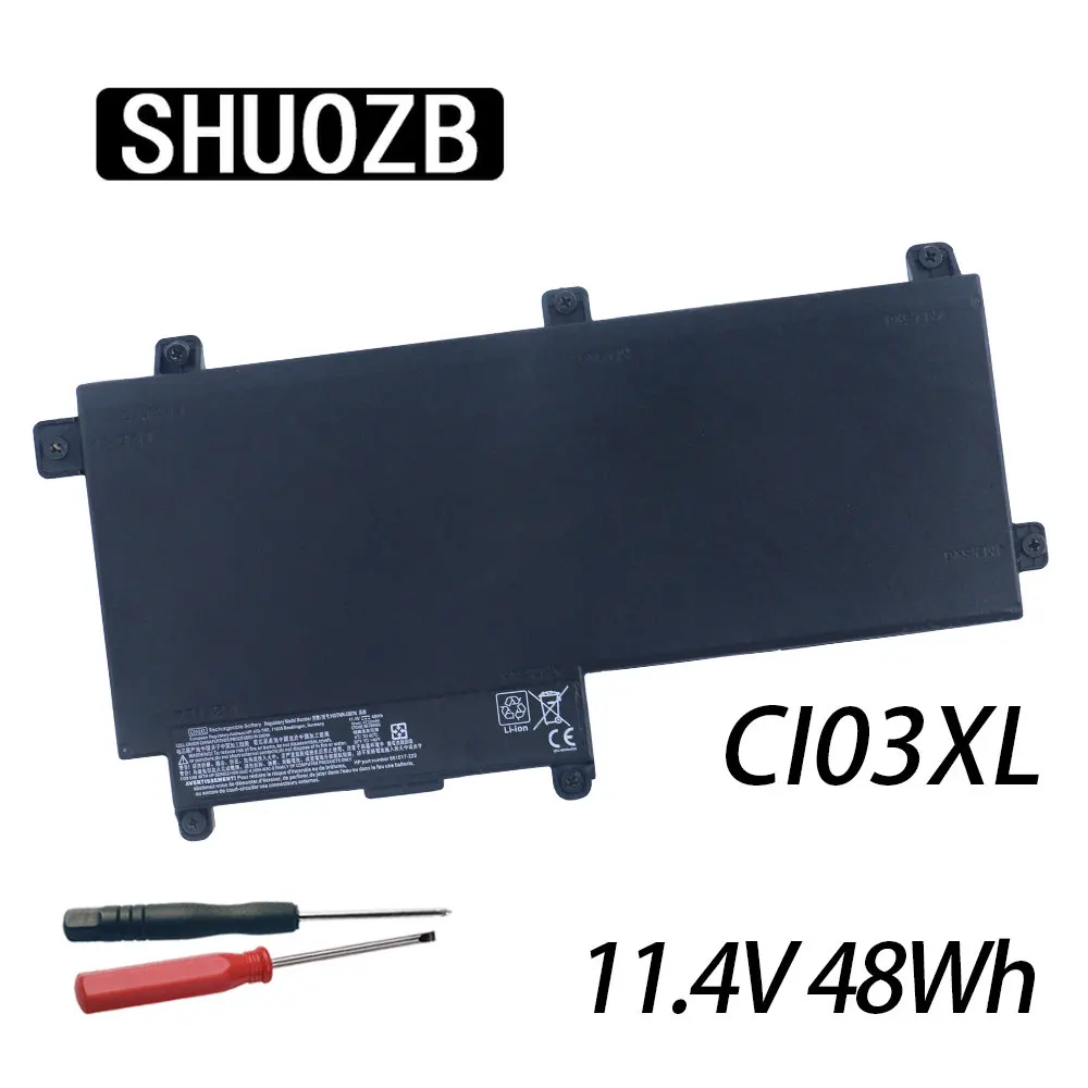 

Аккумулятор SHUOZB CI03XL для ноутбука HP ProBook 640, 645, 650, 655, G2, серия CI03, CIO3, 5, 3XL, 801554-001, 11,4 в, 48 Вт/ч, 4212 мАч