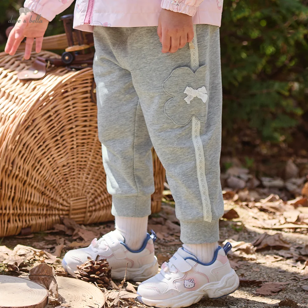 Dave Bella Urban Pants For Girls Autumn From 4 To 6 Years Old Clothes Trousers Spring Young Children Sports Fashion DB3263015