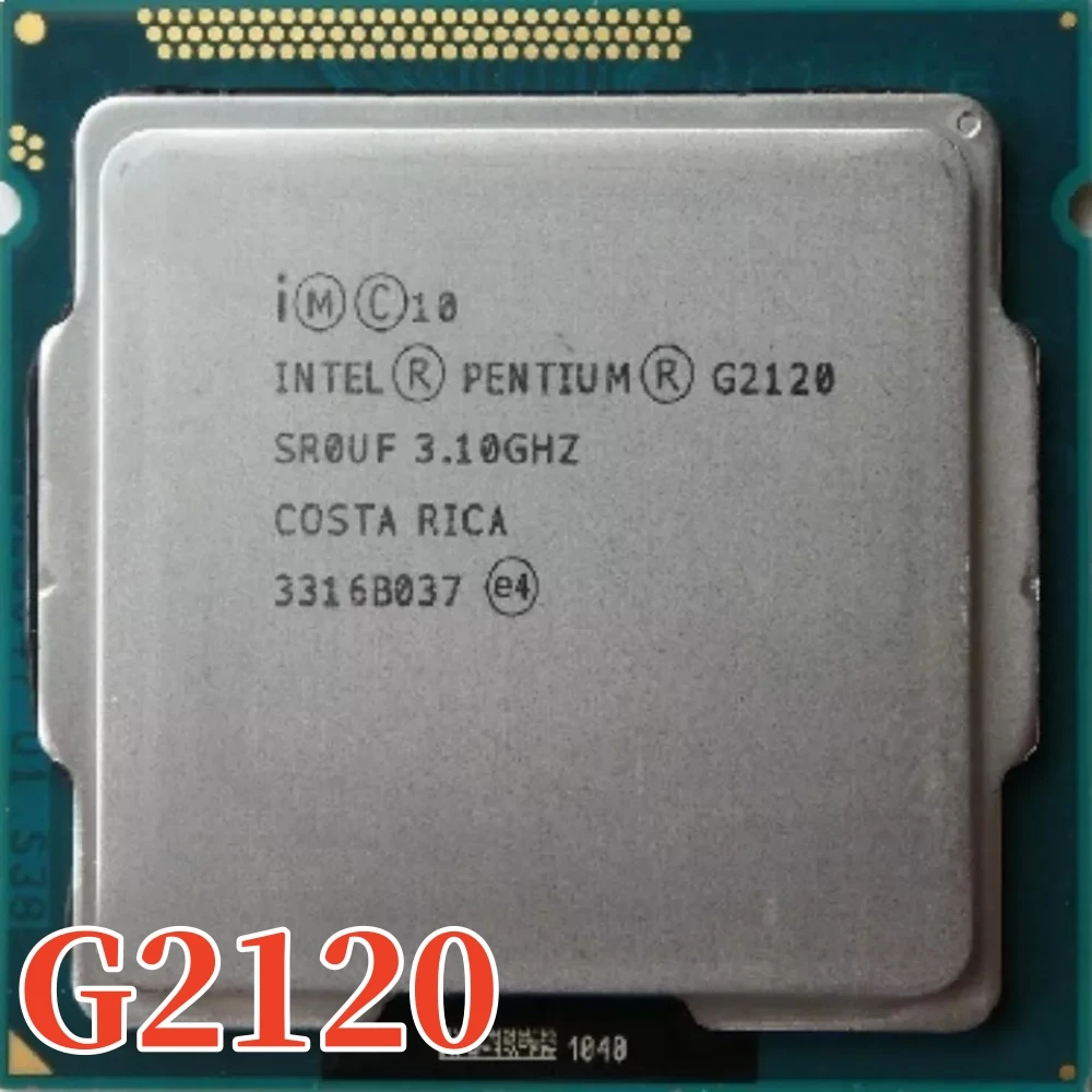 Origina Intel PENTIUM G2120 G 2120 3.1GHz CPU 3M LGA1155 55W desktop Dual-Core Free shipping ship out within 1 day