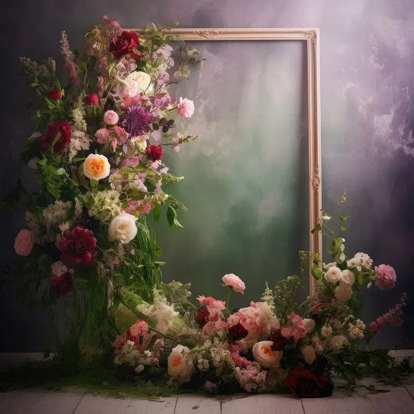 Mehofond Photography Background Retro Indoor Flowers Adult Birthday Party Wedding Maternity Portrait Decor Backdrop Photo Studio