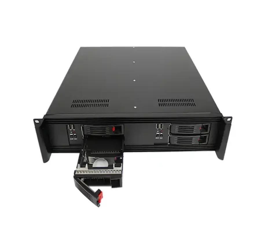 Custom 2U Mini ITX Server Case with 4U Hot Plug Chassis Double IO Inte  ace Plastic Material Fan-in Stock!