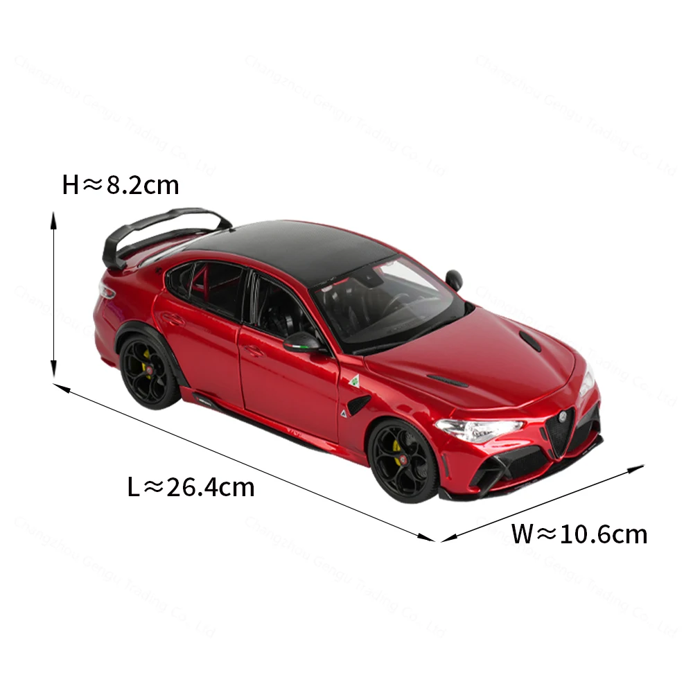 Bburago 1:18 Alfa Romeo Giulia GTAm Sports Car Static Simulation Die Cast Vehicles Collectible Model Car Toys