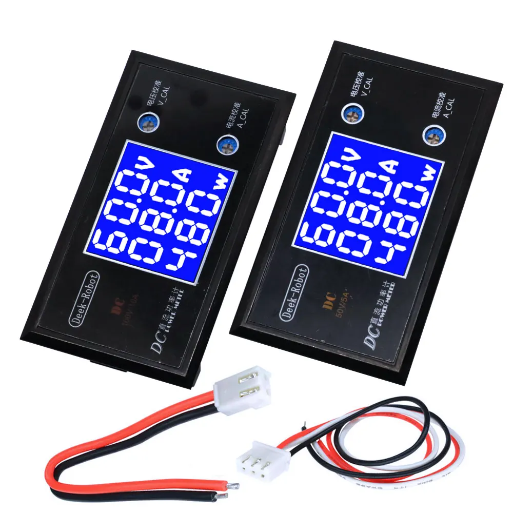 LCD Digital Voltmeter Ammeter Wattmeter Voltage Current Power Meter Volt Detector Tester Monitor DC 0 to 100V 10A 1000W