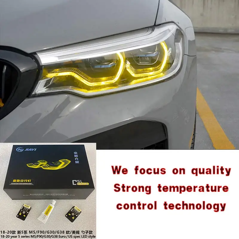 

J ONE Yellow DRL for BMW 5 Series G30 G31 G38 M5 6GT DRL Daytime Running Lights LED Panel Daytime Running Lights