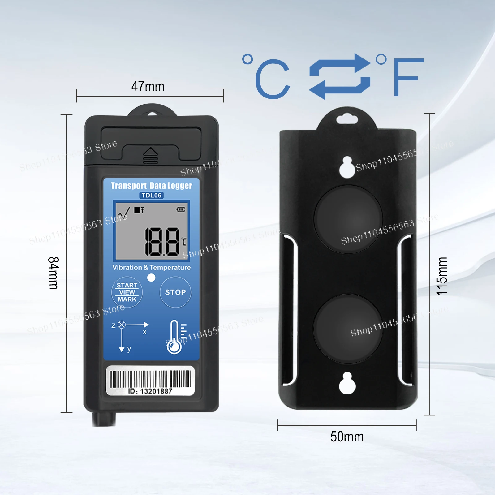 ​ ​ TDL06 Dreiachsiger Vibrations- und Stoßdatenlogger – Überwachen Sie den Transportbedingungen für empfindliche Waren ​
