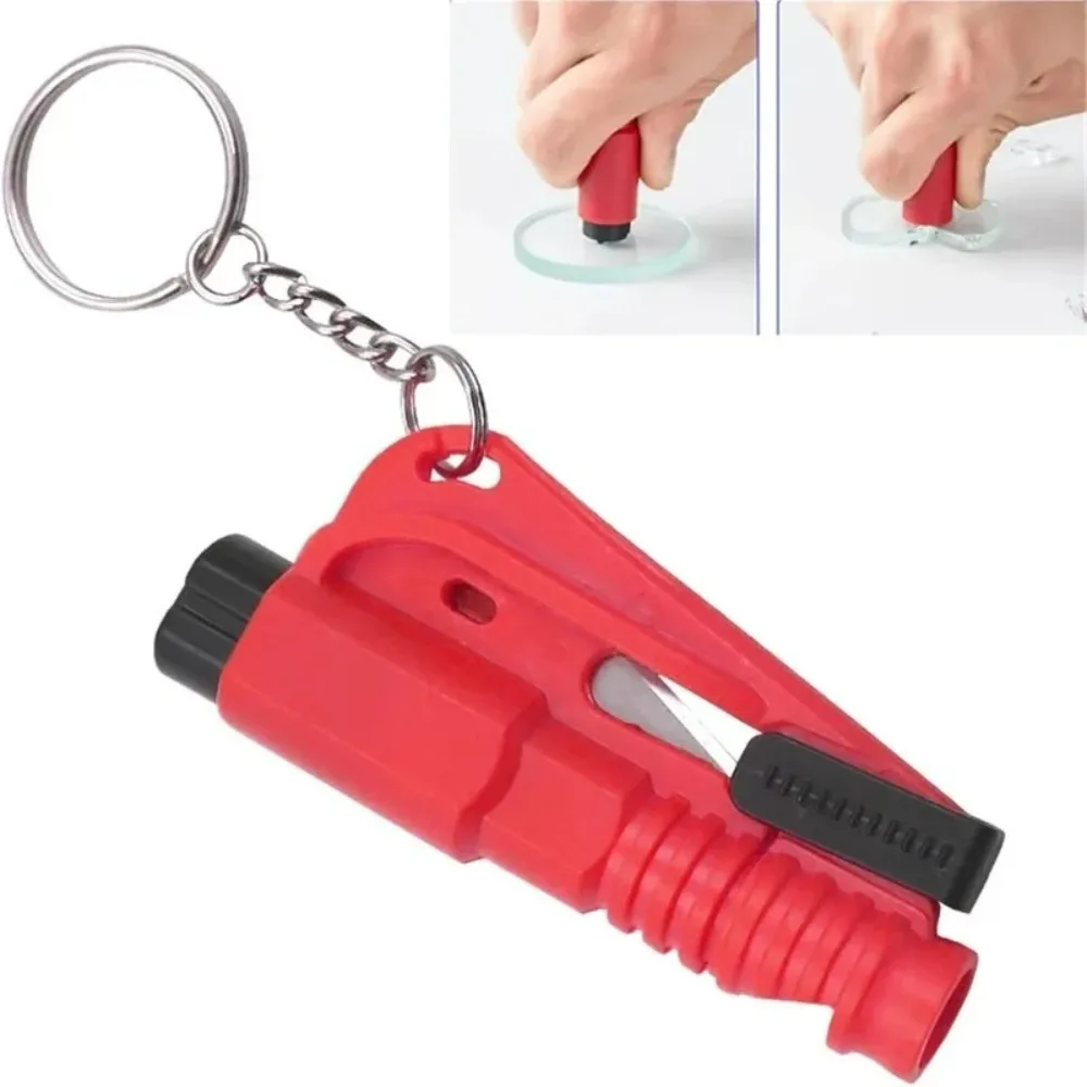 Car Hammer Keychain Emergency Glass Breaking Hammer Tool