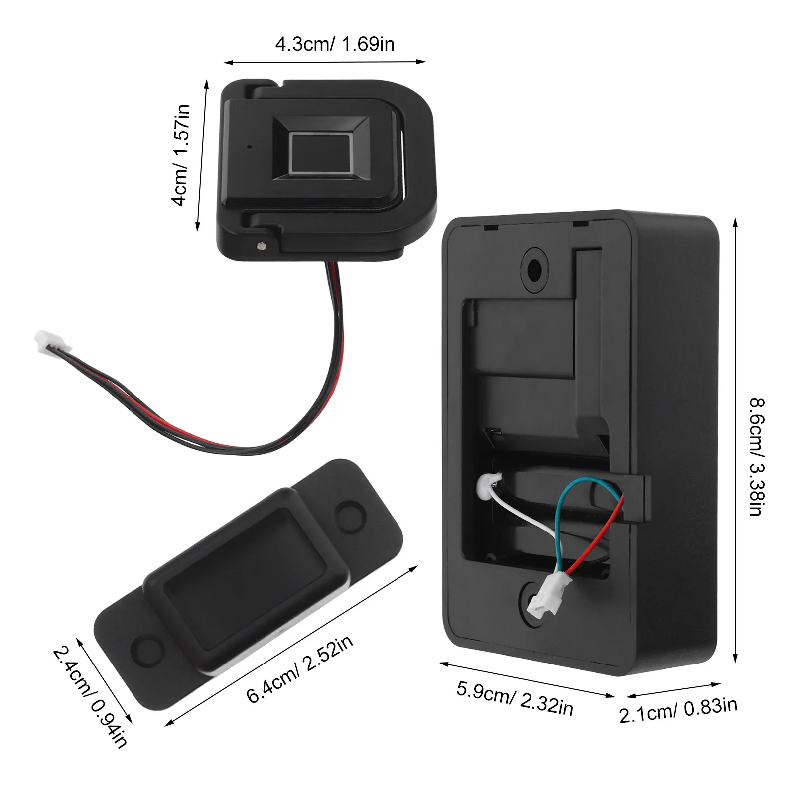 Fingerprint Drawer Lock No Drill Cabinet Security Fingerprint Ring Pull Controller Child Safety Keyless Wardrobe Office