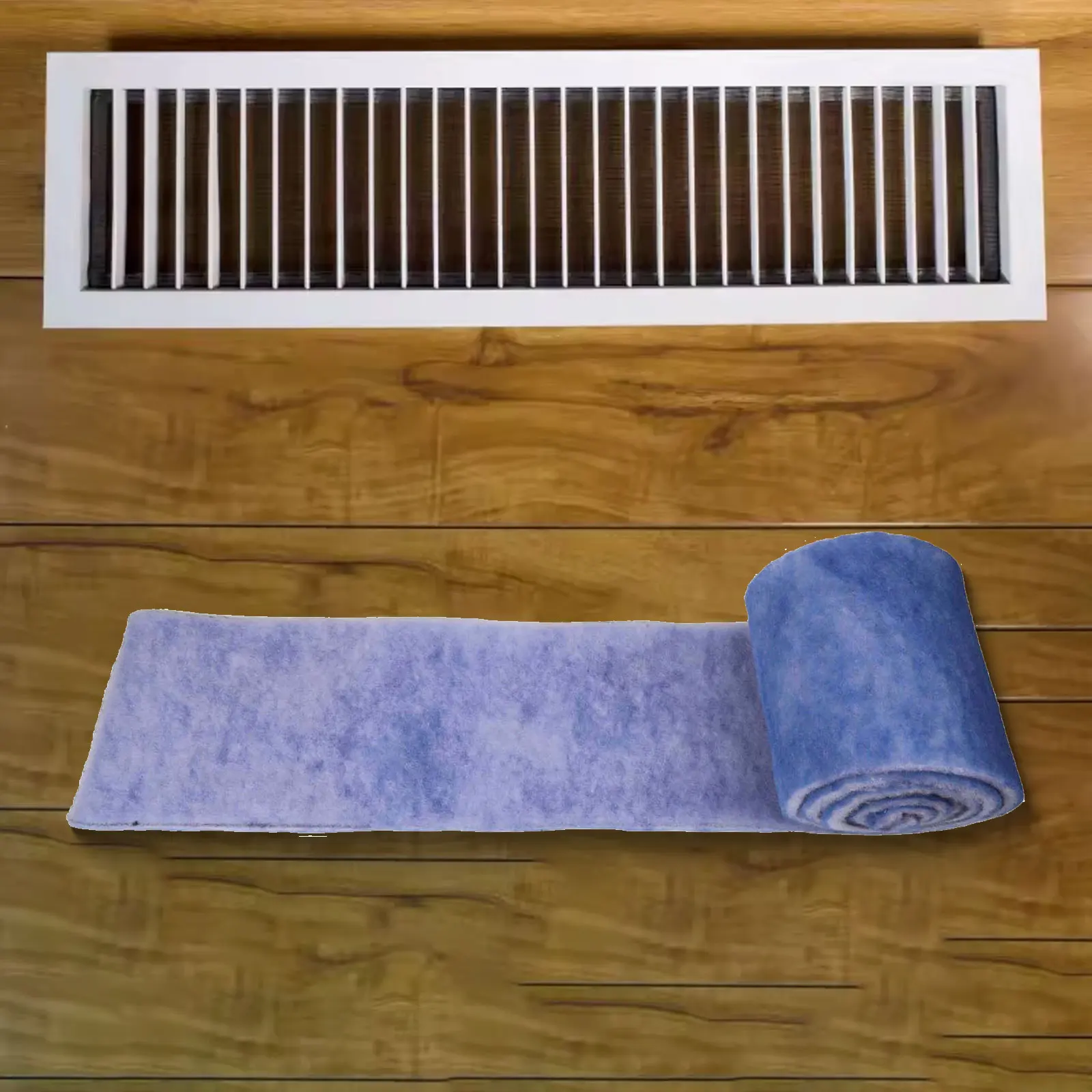 Air Purification Filter Reusable Air Filter Adjustable Vent Filter Customizable Air Vent Filter Home Air Quality Blue And White