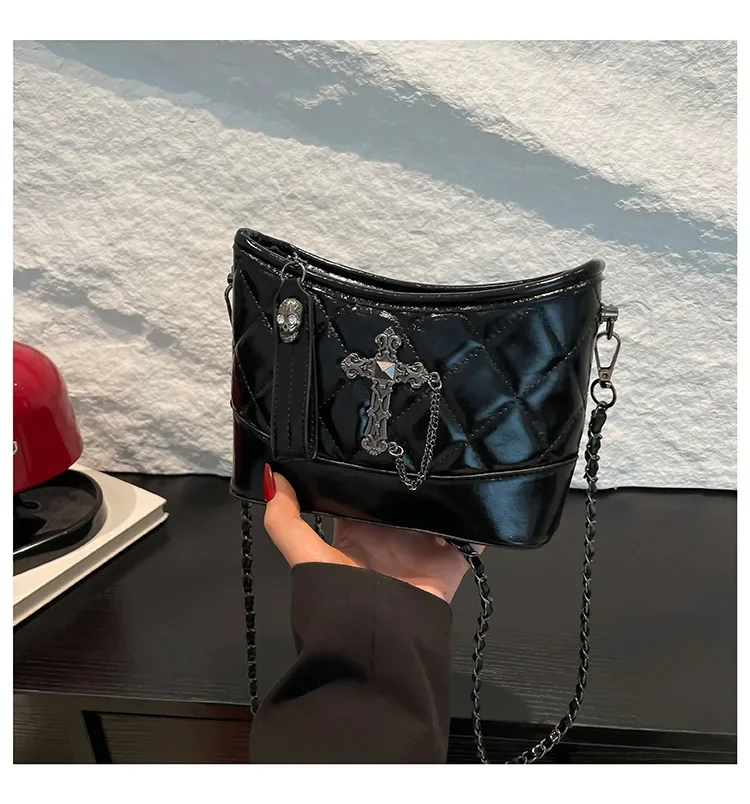 

2025 New Women's Versatile Single - Shoulder and Cross - Body Bag with High - End Diamond Pattern