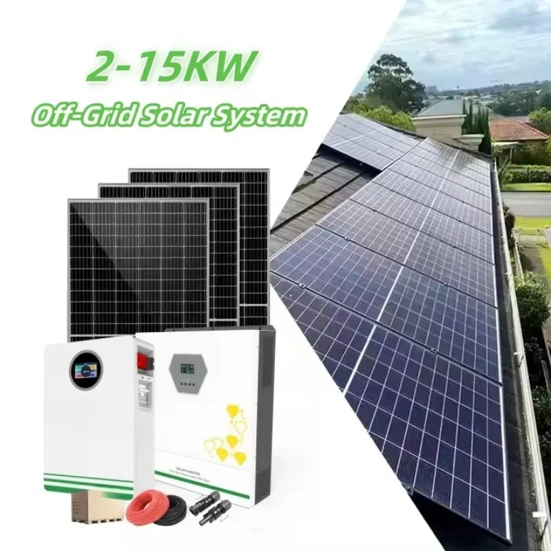 HJ Solar Energy System Hot Selling 5kw 10kw 15kw MPPT Controller Lithium Ion Battery Perfect Offgrid Solution for Big Houses