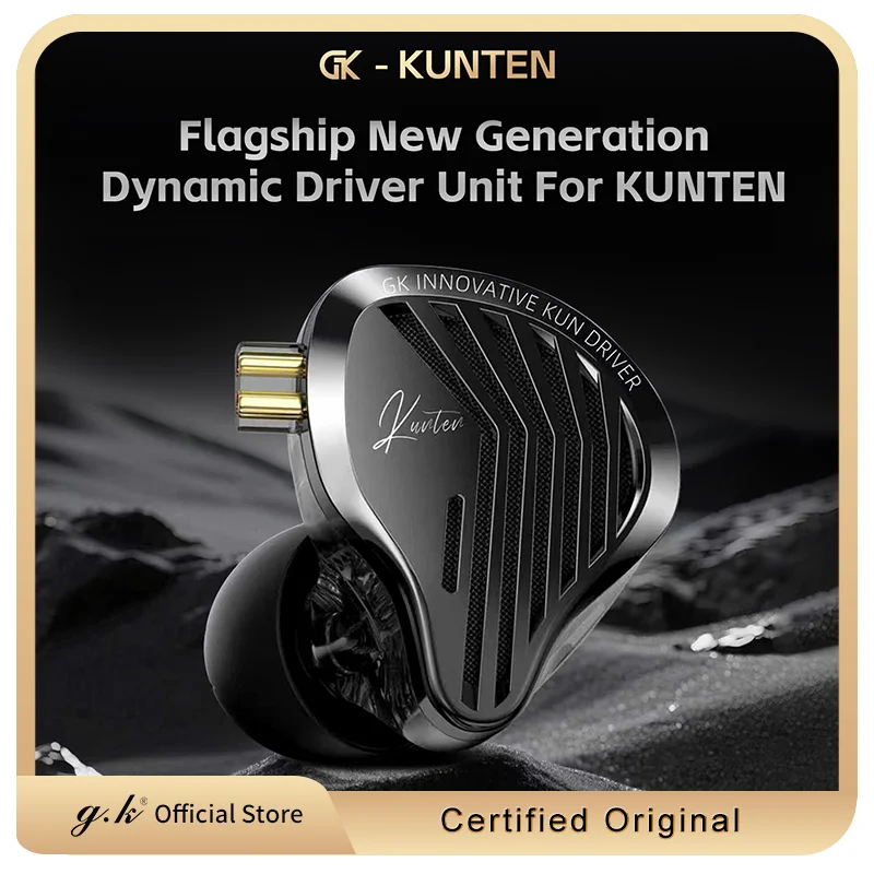KZ GK KUNTEN Dynamic Drive Headphones HIFI Heavy Bass Earbuds Sports Metal Headphones Detachable Headphones 2PIN KZ Zenith EDX