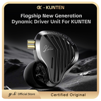 GK KUNTEN Dynamic Drive Headphones HIFI Heavy Bass Earbuds Sports Metal Headphones Detachable Headphones 2PIN KZ Zenith EDX