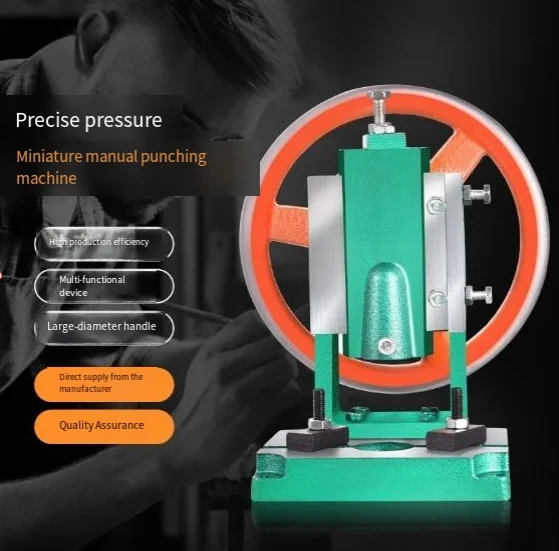 Pneumatic Punching Machine 28MM Journey Single Column 0.5T Manual Bench Press Small Gas Spleen High Precision Riveting Machine
