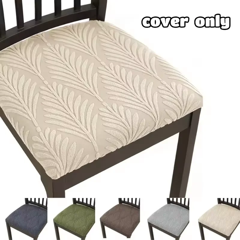 1/4/6 Stück Jacquard Stuhlsitzbezug Nordischer Schmutzabweisender Esszimmerstuhl-Überzug Abnehmbarer Sitzbezug für Hotel Küche Party