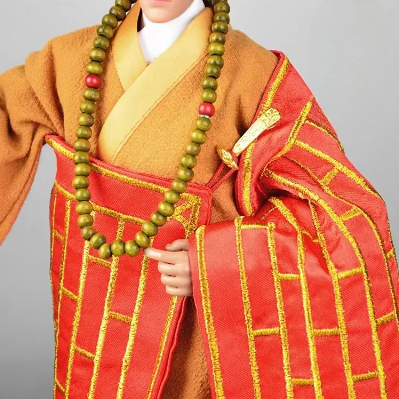 1/6 مقياس رحلة إلى الغرب تانغ الراهب الملابس شاولين الراهب الديباج رداء مجموعة الأحذية نموذج لشخصيات العمل 12 "303 لعب الجسم