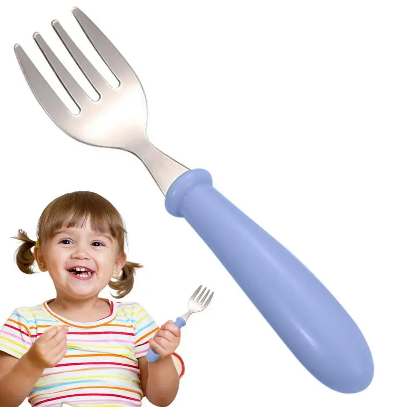 Stainless Kids Funny Fork Spoon Set with Container Box Children Cartoon Tableware Portable Storage Baby Feeding Utensils