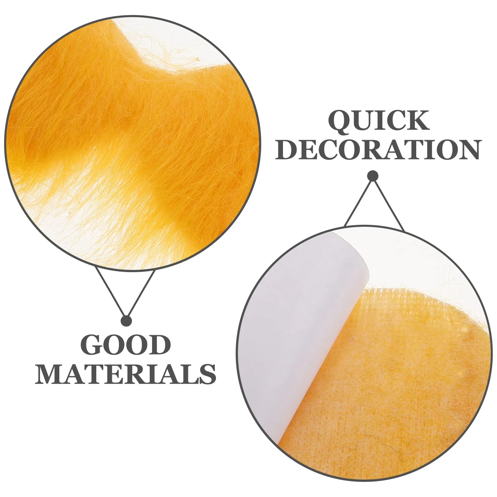 

1 set Yellow Artificial Beard Eyebrow Set Lightweight Fake For Cosplay Party Decor Movie Props Stage Performance Carnival Beard