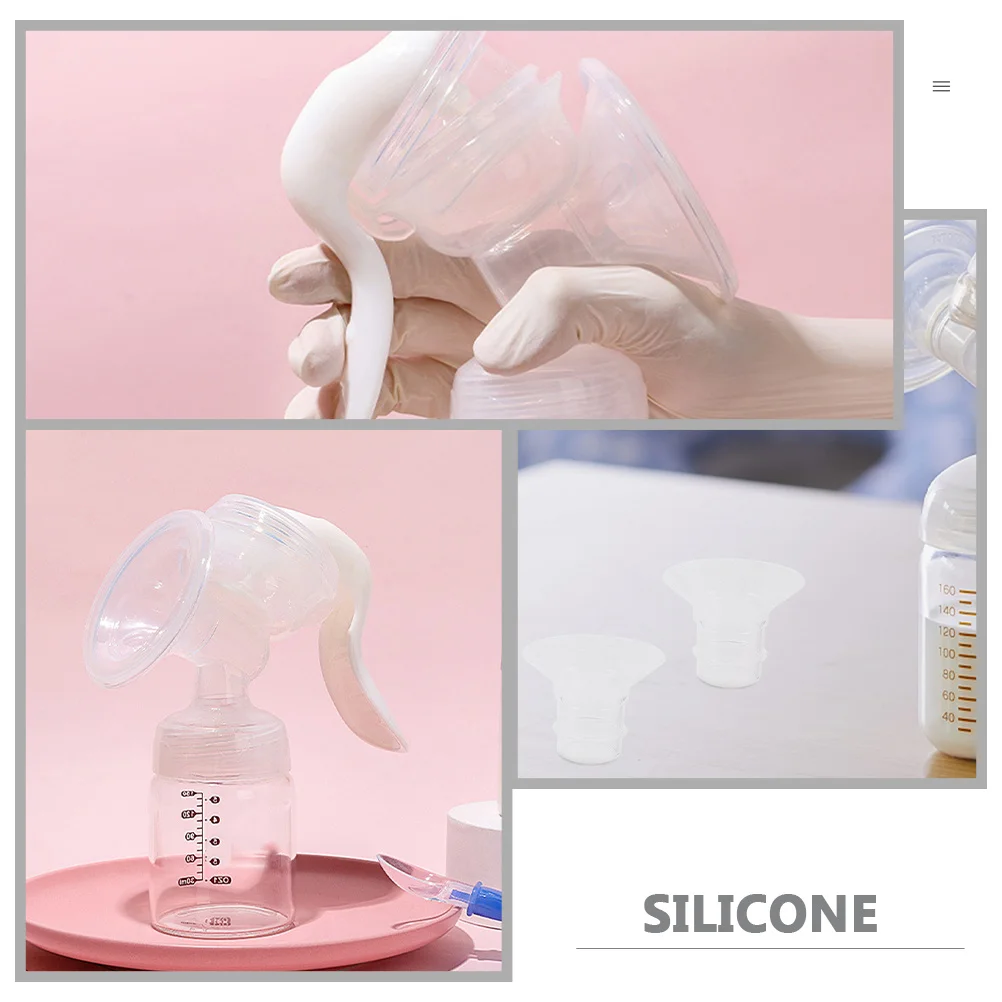 8 قطع من شفة مضخة الثدي المصنوعة من السيليكون، بديلة متينة وناعمة ومريحة مناسبة لملحقات مضخة الثدي الكهربائية التي يمكن ارتداؤها