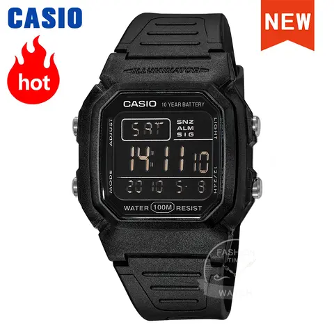 Reloj Casio g shock para hombre, conjunto de lujo superior, reloj militar con batería de 10 años, reloj digital deportivo de cuarzo para hombre, reloj W-800H