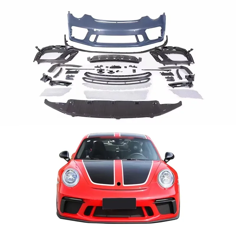 

991.1 991.2 Car Modification Upgrade Front Bumper Assembly Body Kit pp Molded Front Bumper Front for 911