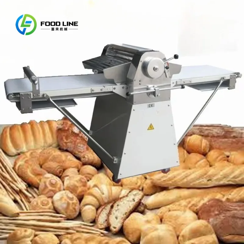 Electric Automatic Reversible Laminadora De Masa Cheap Price Roller Bread Croissant Puff Pastry Dough Sheeter Machine for Bakery