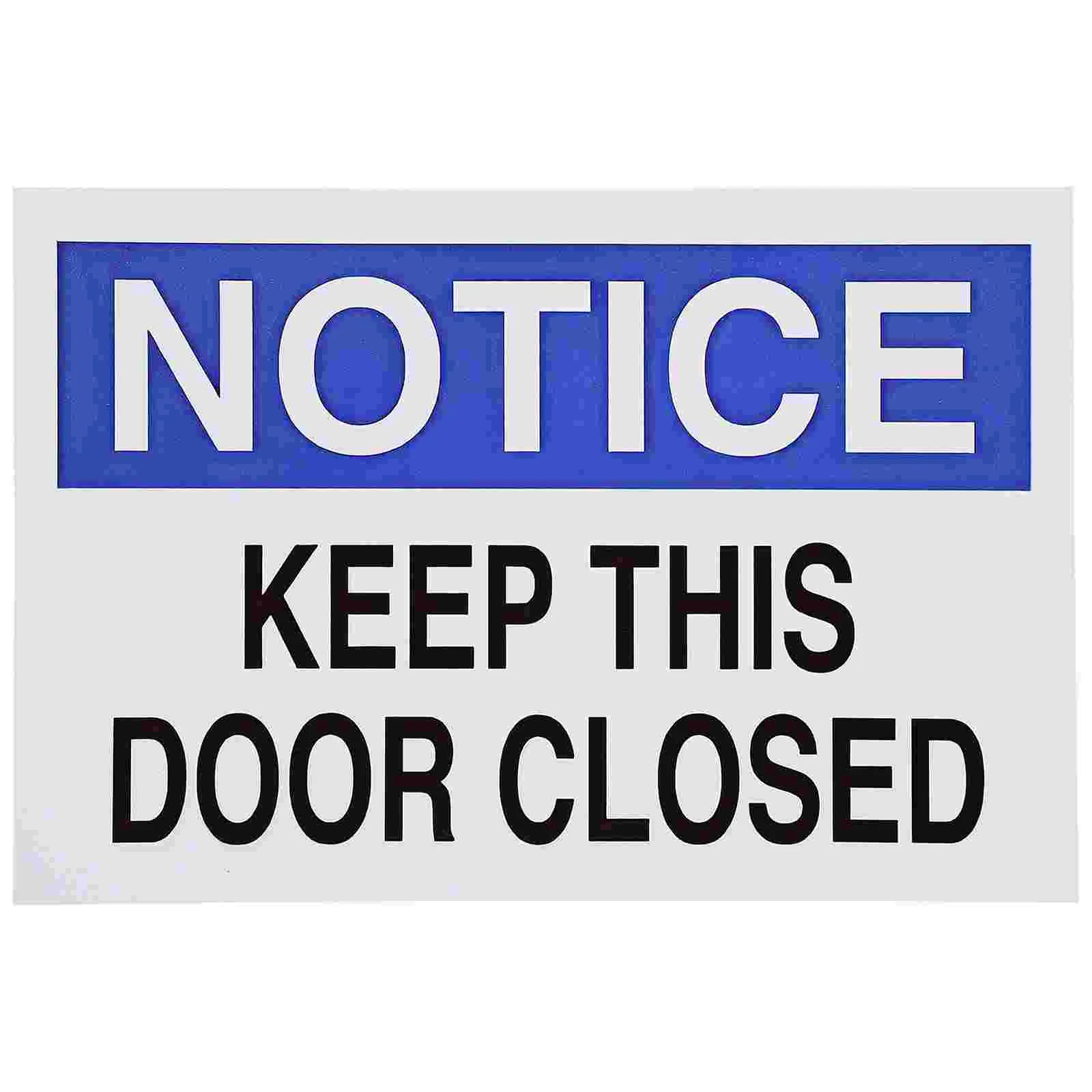 

Logo Signs Closed Keep This Door Notice Metal Aluminum Plate Fire Warning The Office for