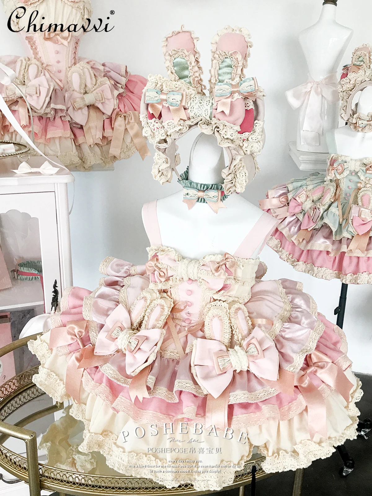 

Original Design Baby Girls Princess Lolita Dress Y2k Cute Bow Lace Suspender Ball Gown Dress Kids Birthday Party Tutu Dresses