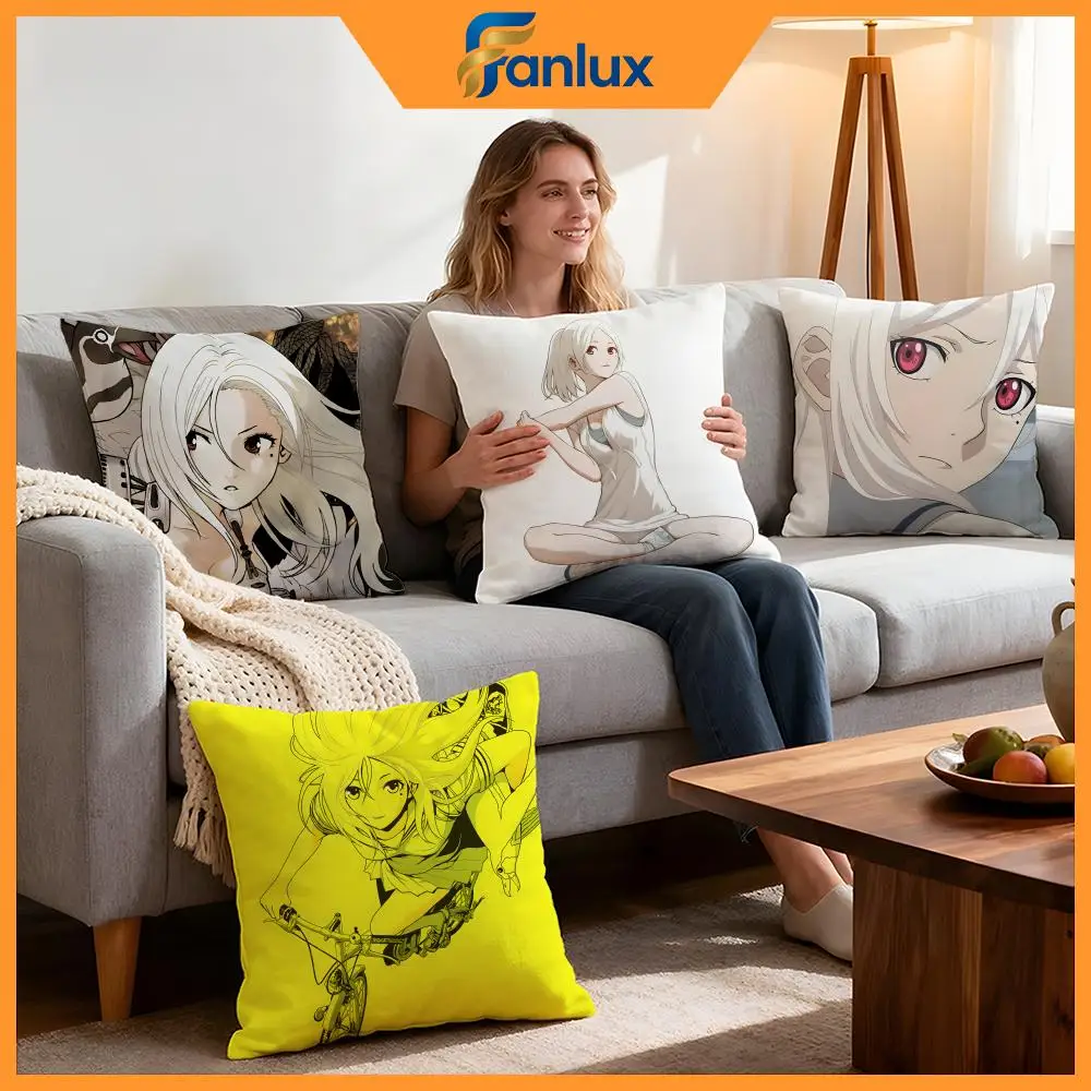 Anime ESP Tokyo ESP Cushion Cover 4Pcs Decorative Covers Soft Cushion Case for Sofa Couch Decor 40x40 45x45 Pillowcases