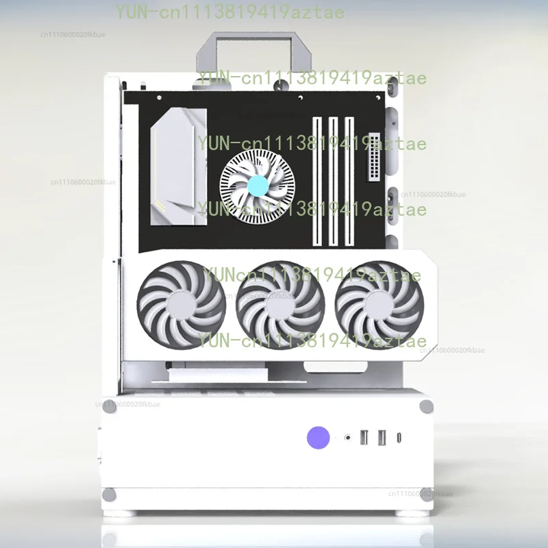 Open Frame PC Case 240/360 Liquid & Air Cooling Rack ATX/MATX Vertical GPU Desktop Mini Case