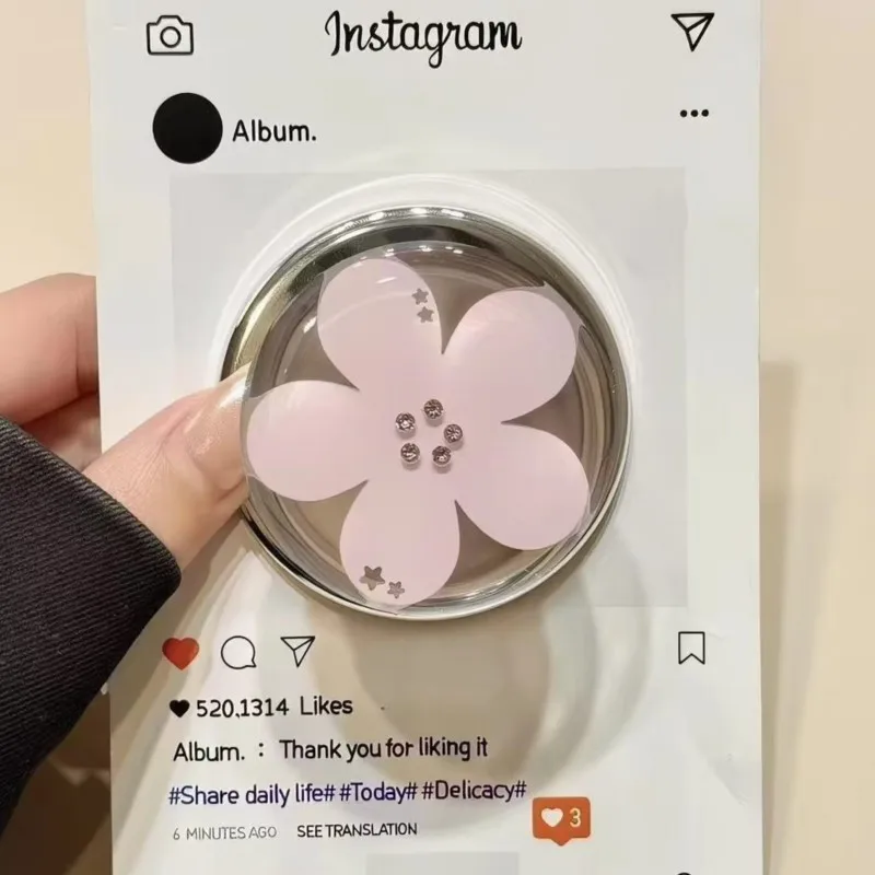 

Fashionable 3D cherry blossom for Magsafe magnetic phone Griptok Griptok stand for iPhone 17Pro 17Pro Max wireless charging case