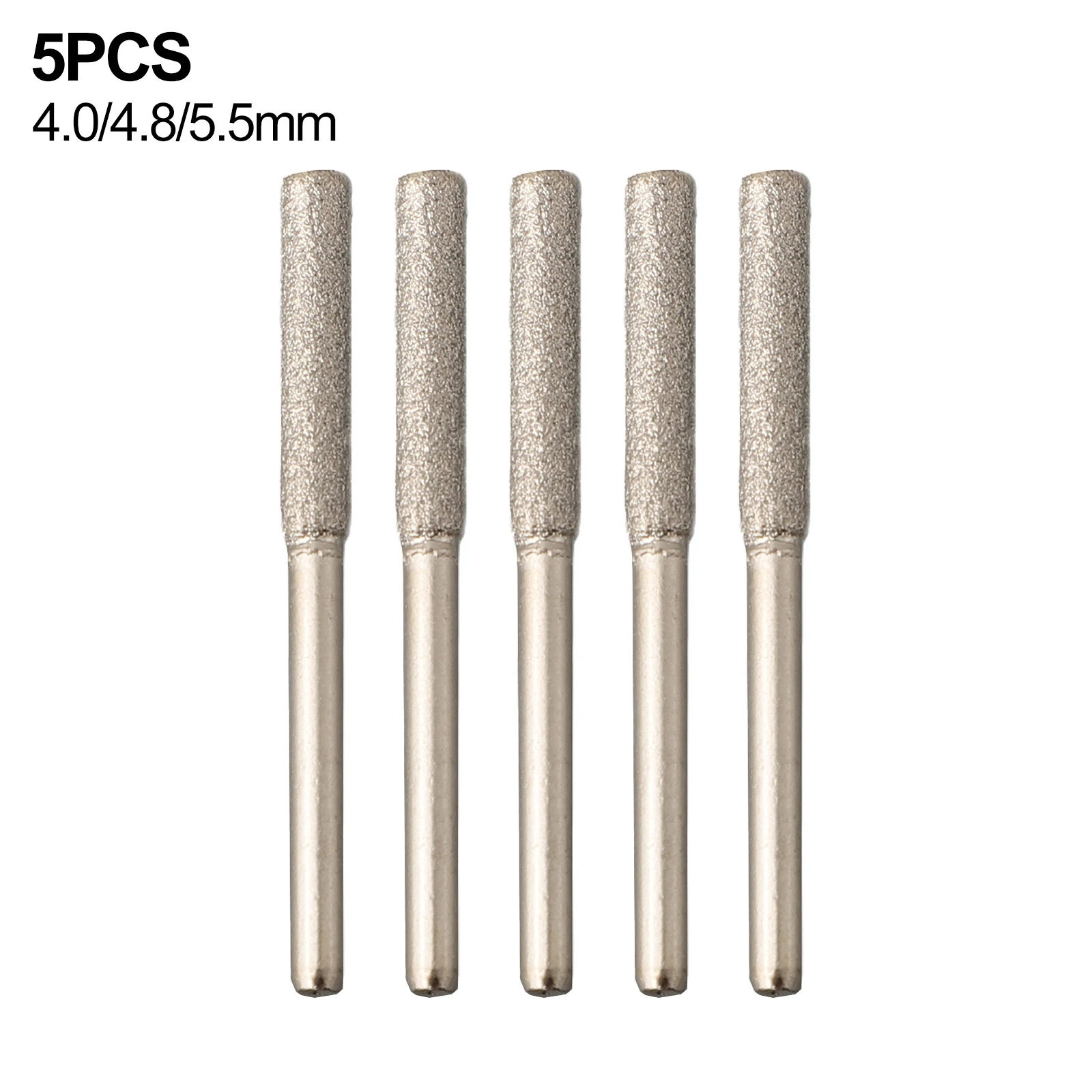 고품질 재료 연삭 헤드 5pcs 비트 회전 도구 버 조각 연마 4.0-5.5mm 전기 톱 연마기
