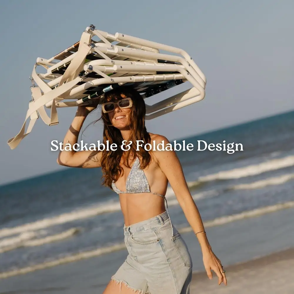 Ultra Lightweight Durable Beach Chair - Easy Carry, Comfortable, Minimalist, Long-Lasting Lawn Companion