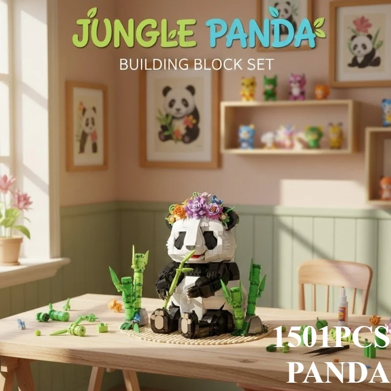 

Набор строительных блоков Panda, 1501 деталь, модель городского спортивного автомобиля, коллекционные украшения, кирпичики, игрушки для самостоятельной сборки, подарки
