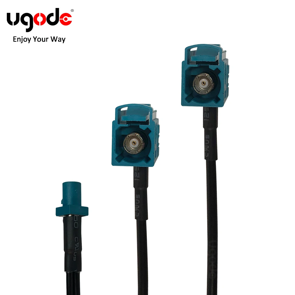 Ugode-Carro GPS Antena Divisor Cabo, Vídeo Áudio, Mídia Sistema de Navegação, BMW, Benz, Audi, Tela Android