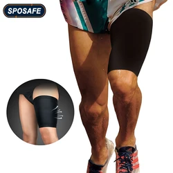 1Pcs Sport Compression Thigh Wrap Leg Brace Support Sleeves for Pulled Hamstring Strain Injury Tendonitis Rehab & Recovery
